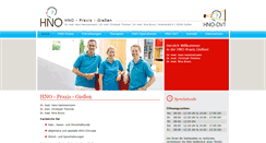 Desktop Screenshot of hno-praxis-giessen.de